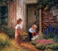 Kinder Pick Blumen